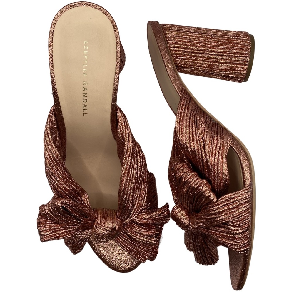 Loeffler Randall Penny Pink Metallic Heels